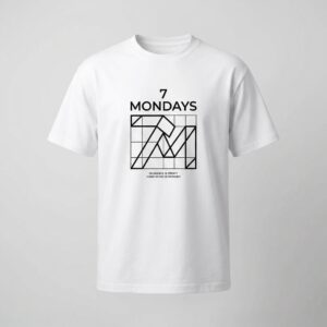 7 MONDAYS "Diligence" Minimalist Graphic Tee